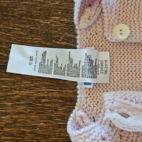 Jacadi Pale Pink Cardigan, Size 3 Months - Picture 10 of 10